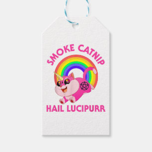 Etiquetas Para Regalos Alumnos de la cola de la cacerola del humo, curios