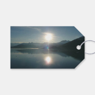 Etiquetas Para Regalos Amanecer por la fotografía del College Fjord Alask