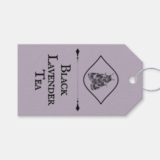 Etiquetas Para Regalos Amante del Té Lavanda Polvorienta Vintage