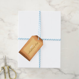 Etiquetas Para Regalos Amarillo - El día de San Valentín marrón