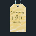 Etiquetas Para Regalos Amarillo mantequilla pastel la boda de la pareja n<br><div class="desc">Para enamorados como nosotros</div>