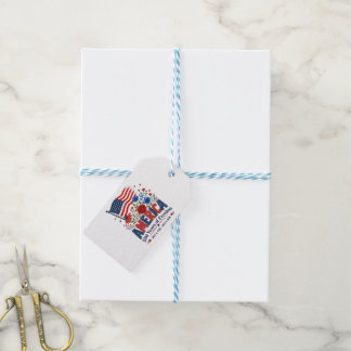 Etiquetas Para Regalos América 250 Años de Libertad Bandera Floral