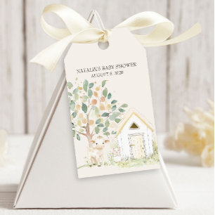 Etiquetas Para Regalos Amigos de la pradera de animales de granja Baby Sh