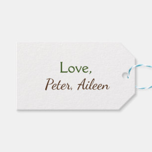 Etiquetas Para Regalos amor añadir nombre simple texto editable mínimo rú