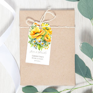 Etiquetas Para Regalos Amor en flor primavera verano ducha de novia favor