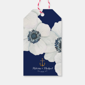 Etiquetas Para Regalos Amor Náutico y gracias a Anemone Wedding Favor
