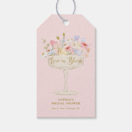 Etiquetas Para Regalos Amor rosa en la ducha de novias en flor gracias