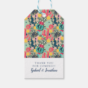 Etiquetas Para Regalos Añada su modelo el colorido conocido del cactus