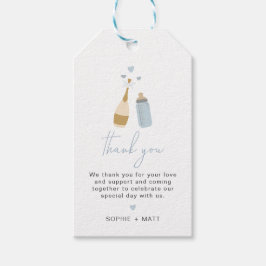 Etiquetas Para Regalos ANDI Botellas de Poppin Azul Dusty Baby Boy