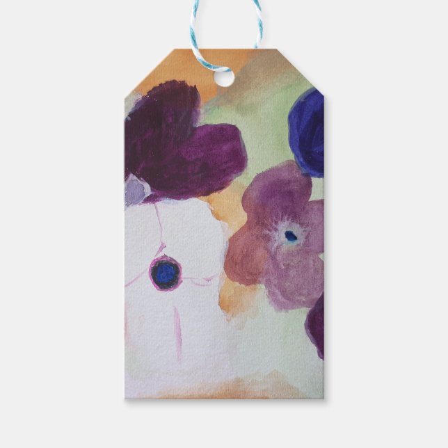 Etiquetas Para Regalos Anemones de primavera (Anverso)