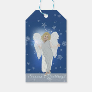 Etiquetas Para Regalos Ángel de nieve