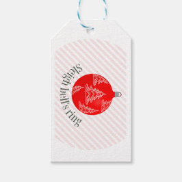 Etiquetas Para Regalos Anillo de campanas de Sleigh