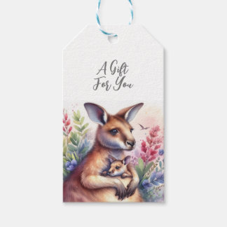 Etiquetas Para Regalos Animal salvaje canguro