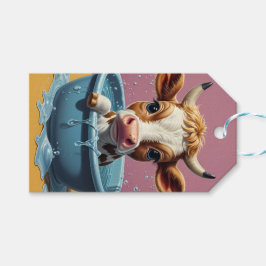 Etiquetas Para Regalos Animales de Buddies en tiempo de baño