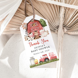 Etiquetas Para Regalos Animales de granja, Animales lindos, Granero rojo,