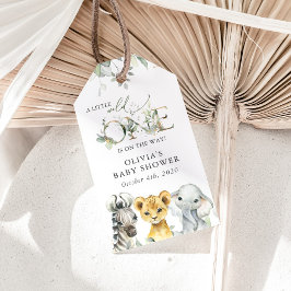 Etiquetas Para Regalos Animales de la jungla, Safari, Salvaje, Baby Showe