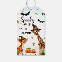 Etiquetas Para Regalos Animales Safari de la Jungla de Halloween Cumpleañ