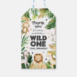 Etiquetas Para Regalos Animales Safari salvajes decoración Fiesta de un p