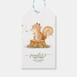 Etiquetas Para Regalos Animals Squirrel Family wildlife baby