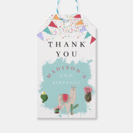 Etiquetas Para Regalos Aniversario de la fiesta de la fiesta y el cactus