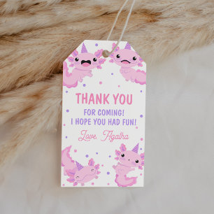Etiquetas Para Regalos Aniversario De La Recta Rosa Axolotl Gracias Favor