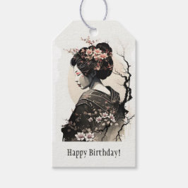 Etiquetas Para Regalos Anmutige japanische Geisha -