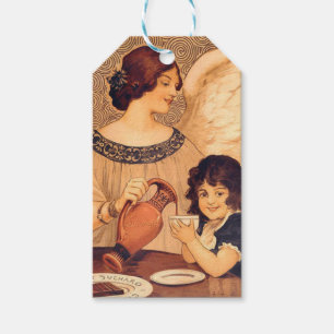 Etiquetas Para Regalos Antigüedad francesa de Chocolate Angel