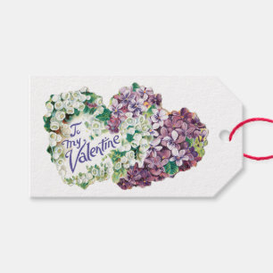 Etiquetas Para Regalos Antiguo Valentine Bouquet Heart