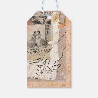 Etiquetas Para Regalos Antique Collage Floral Ephemera Lovers Riverside