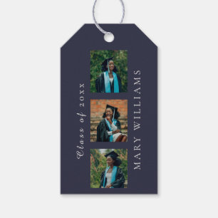 Etiquetas Para Regalos Anuncio de graduación con fotos y texto personaliz