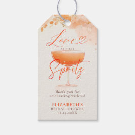 Etiquetas Para Regalos Aperol Spritz Love Citrus Floral Bridal Shower