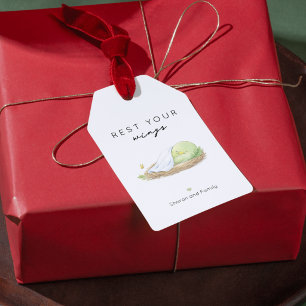 Etiquetas Para Regalos Apoyo Personalizado para el Cáncer Descansa tus Al