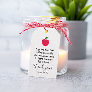 Etiquetas Para Regalos Apple Buen Maestro Agradecimiento Aplicación