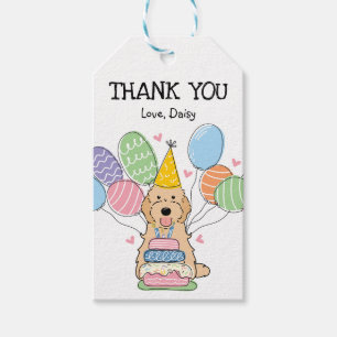 Etiquetas Para Regalos Apricot Cockapoo Cavapoo Favor del cumpleaños