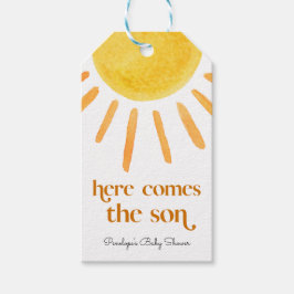 Etiquetas Para Regalos Aquí viene el Baby Shower del niño