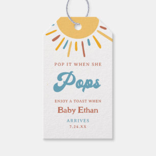 Etiquetas Para Regalos Aquí viene el hijo Pop It cuando ella estalla