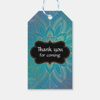 Etiquetas Para Regalos Arabian Night Favor Tag for Birthday Party Blue