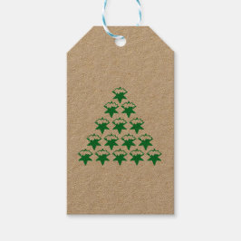 Etiquetas Para Regalos Árbol de estrellas de nieve verde navidades