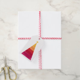 Etiquetas Para Regalos Árbol de feriado brillante