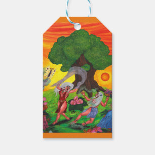 Etiquetas Para Regalos Árbol de la vida acuarela danza alegría amor arte