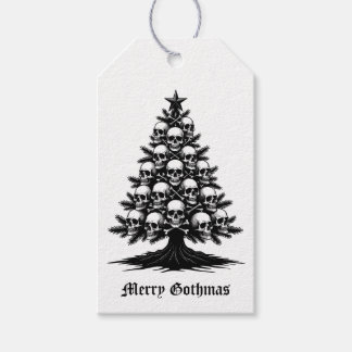 Etiquetas Para Regalos Árbol de Navidad Gótico II