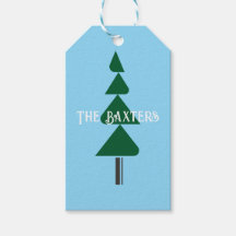 Árbol de Navidad minimalista abstracto verde chic