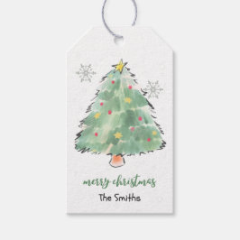 Etiquetas Para Regalos Árbol de Navidad personalizado