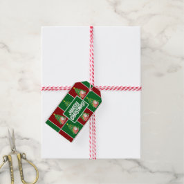 Etiquetas Para Regalos árbol de Navidad | Santa | verde rojo