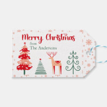 Árbol de renos escandinavo Feliz Navidad