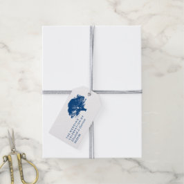 Etiquetas Para Regalos Árbol de roble azul, Boda rústico y minimalista