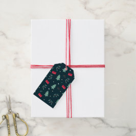 Etiquetas Para Regalos Árboles de Navidad de un Verde Profundo Perfectos