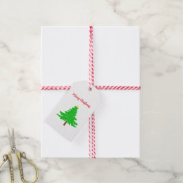 Etiquetas Para Regalos Árboles de Navidad Divertidos Festivos