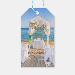 Etiquetas Para Regalos Arbour Tropical Beach Wedding Gracias