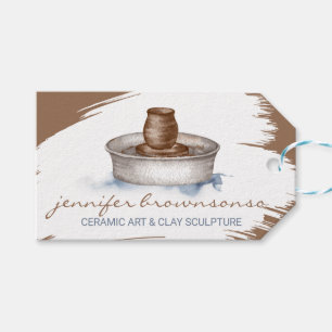Etiquetas Para Regalos Arcilla Turner Cerámica Escultura de arte cerámico
